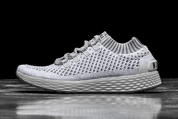 Grey Nobull Cool Knit Runner Men's Running Shoes | CA A1131H